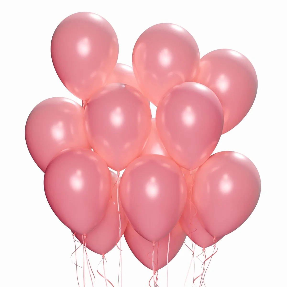 Light Pink Latex Balloon 12 Inches, Pearl Collection, 72 Count