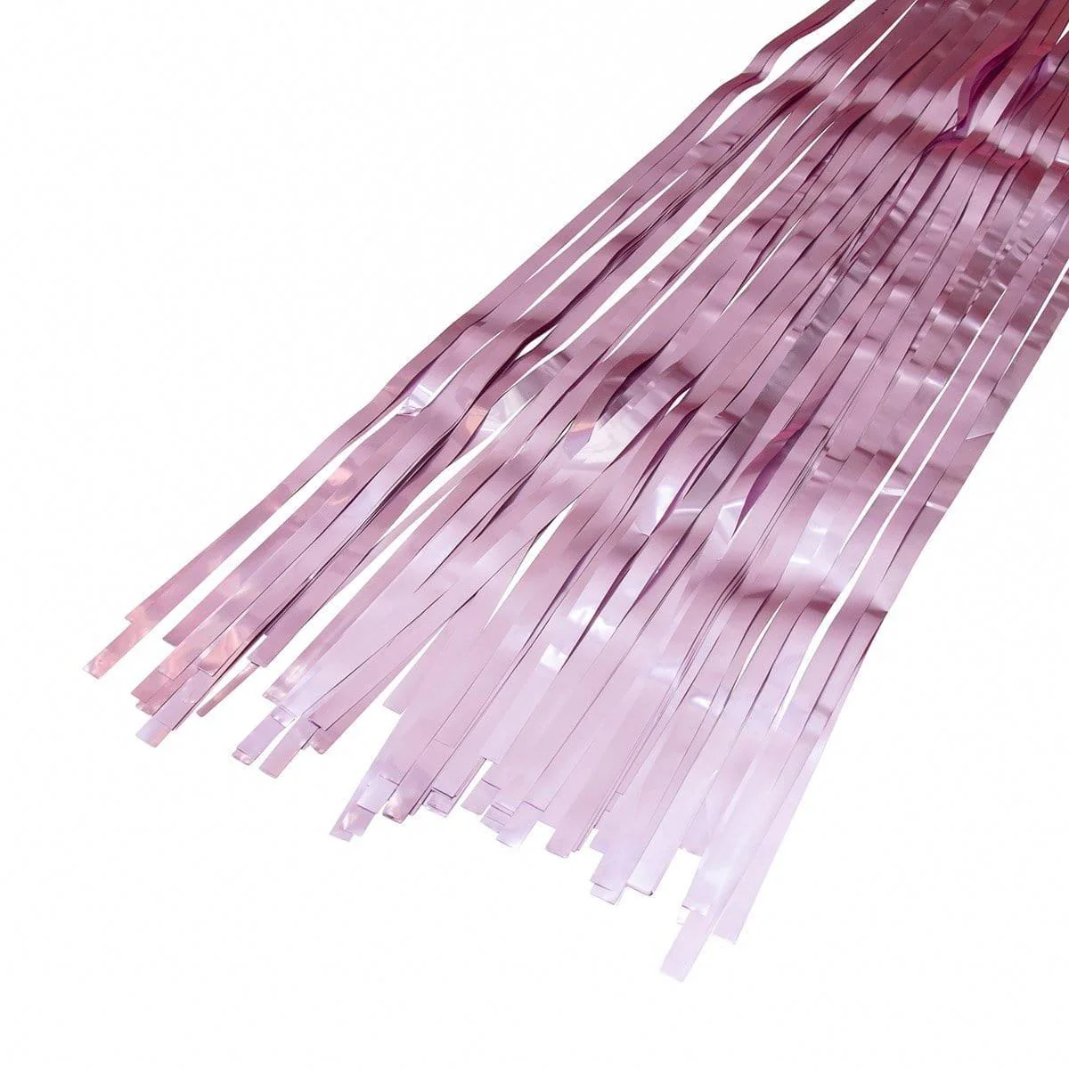 Light Pink, Matte Collection, Foil Fringe Curtain, 2 Count - Image 3