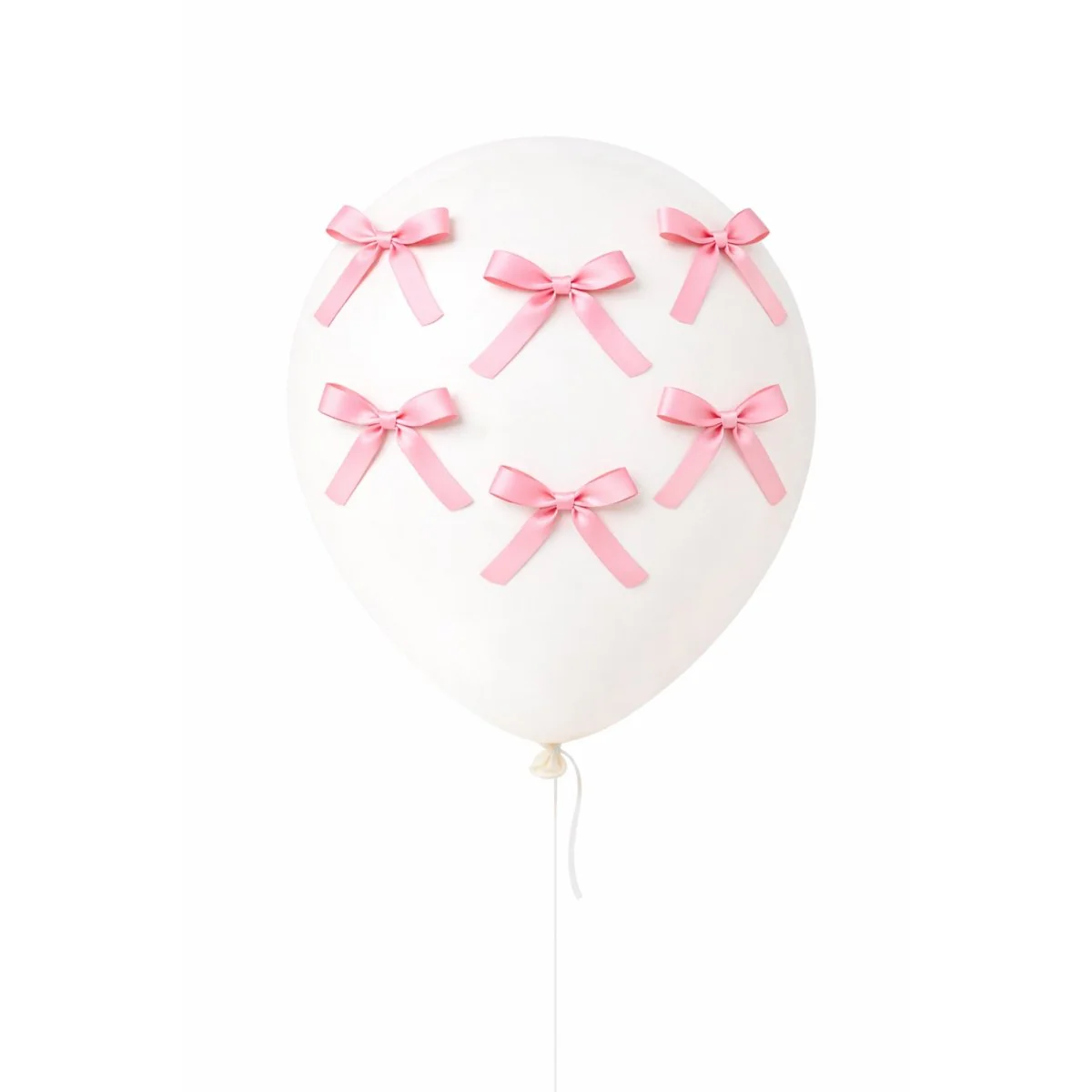 Light Pink Satin Decorative Bows, 3.5 Inches, 12 Count