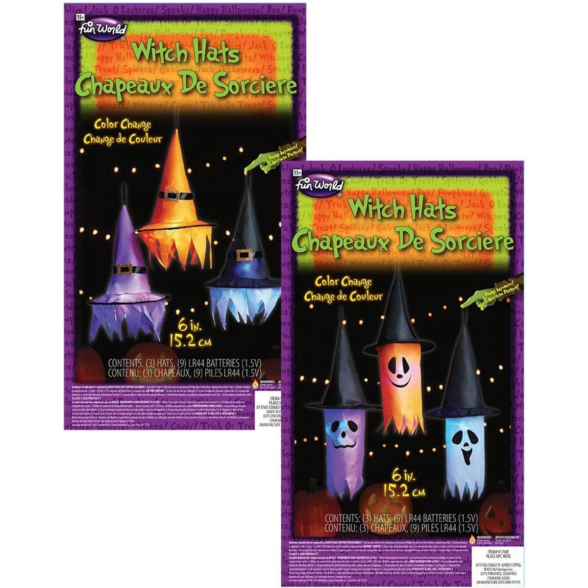 Light-Up Decorative Witch Hat, Assortment, 1 Count