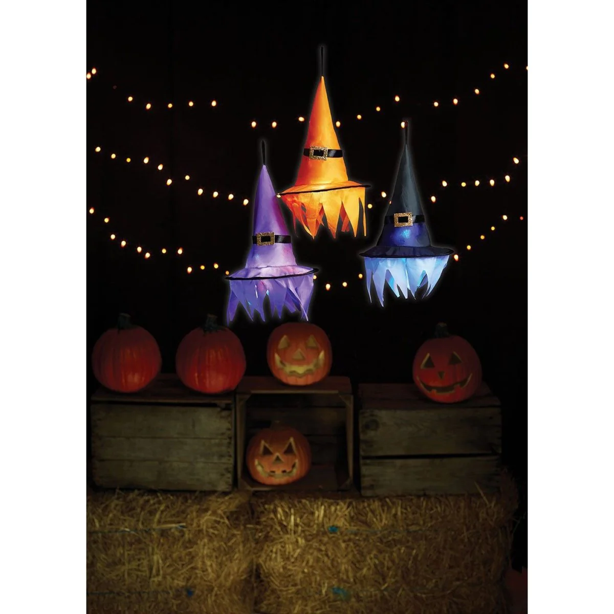 Light-Up Decorative Witch Hat, Assortment, 1 Count - Image 3