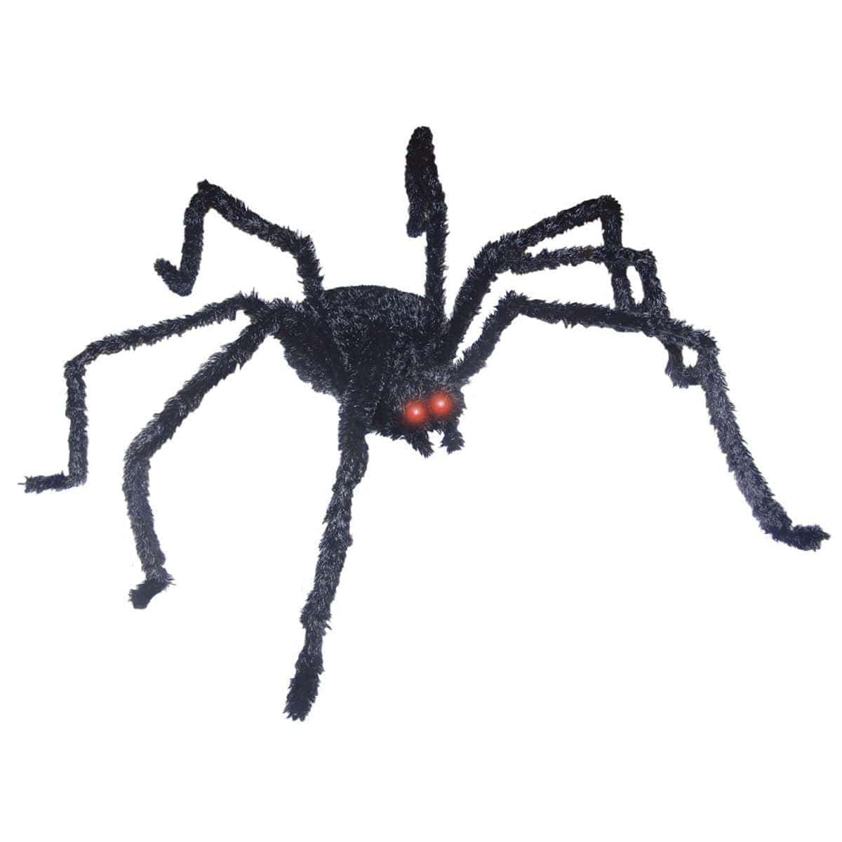 Light-up medium black spider