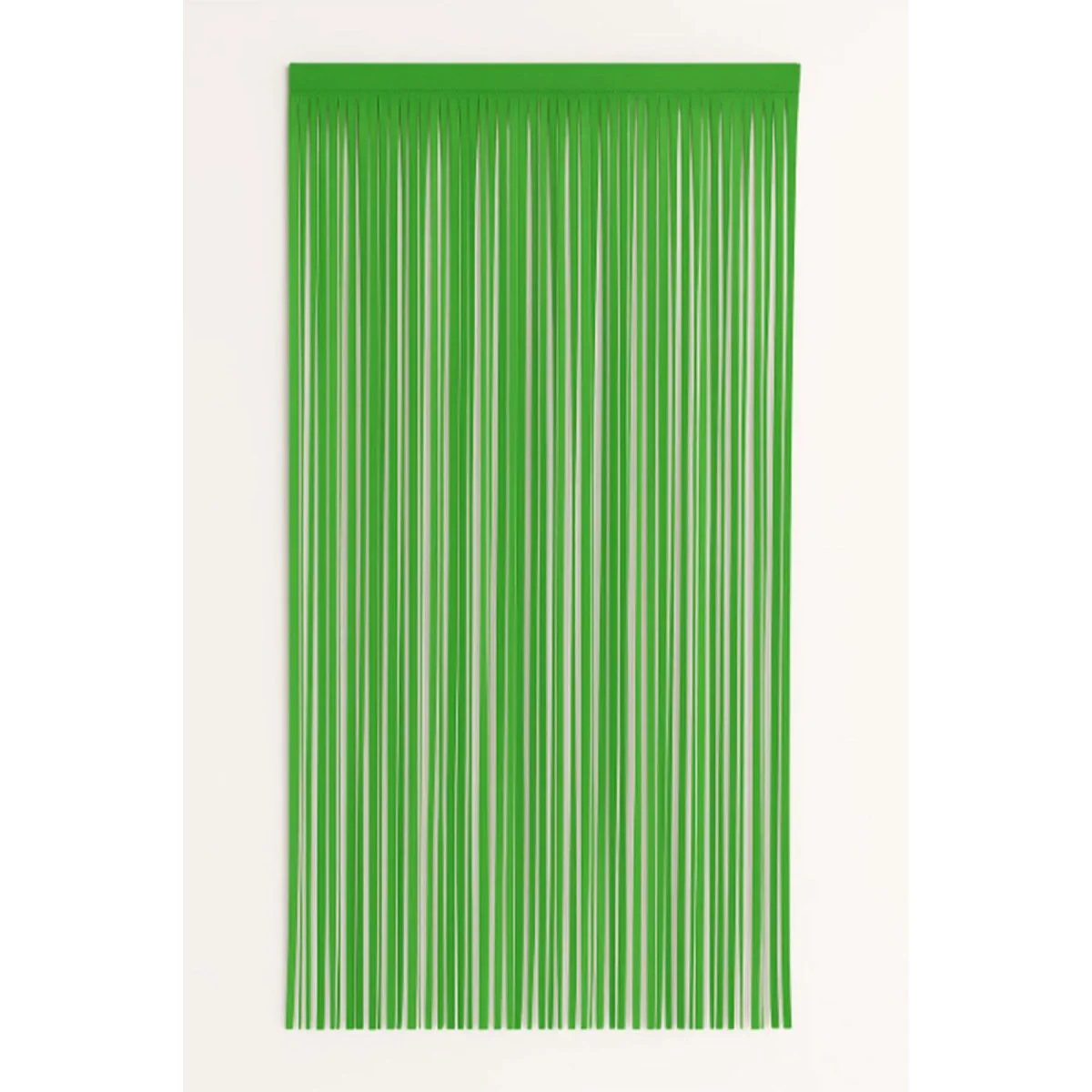 Lime Green Foil Fringe Curtain, Neon Collection, 40 x 118 Inches, 1 Count
