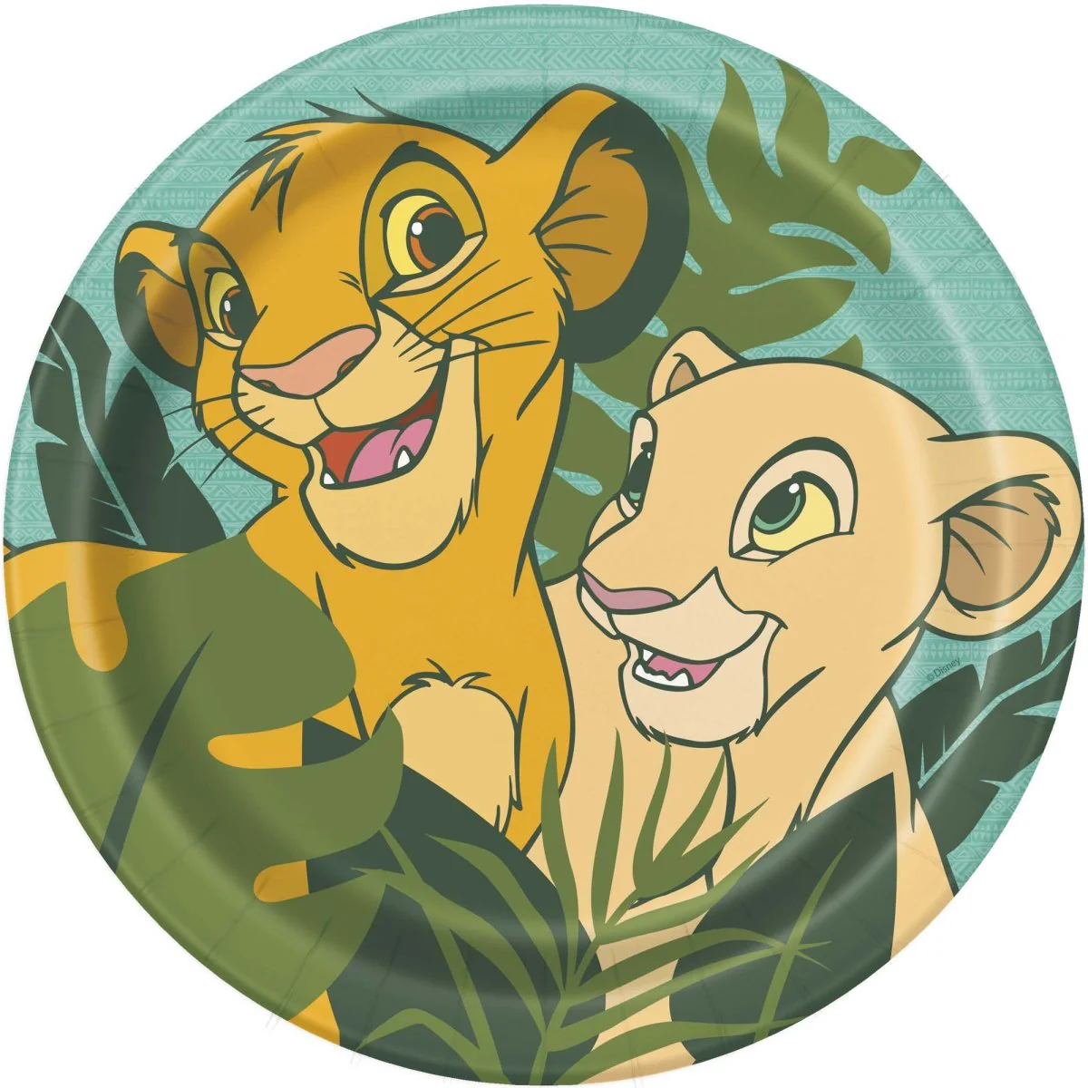 Disney Lion King Birthday Large Round Lunch Paper Plates, 9 Inches, 8 Count