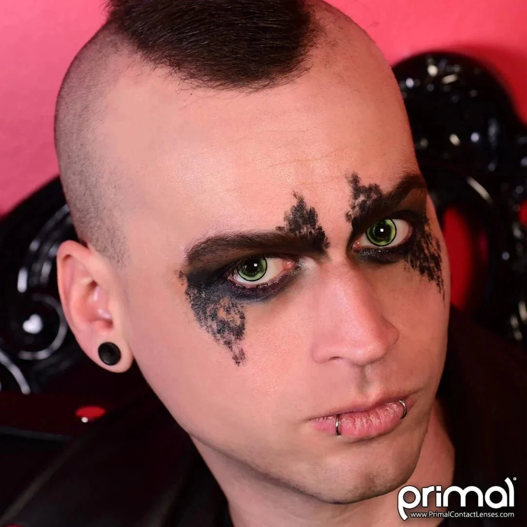 PRIMAL® Lizard King - Green Coloured Contact Lenses, 3 months usage - Image 5