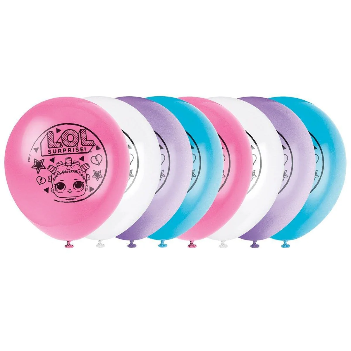 LOL Surprise Latex Balloon, 12 Inches, 8 Count - Image 2