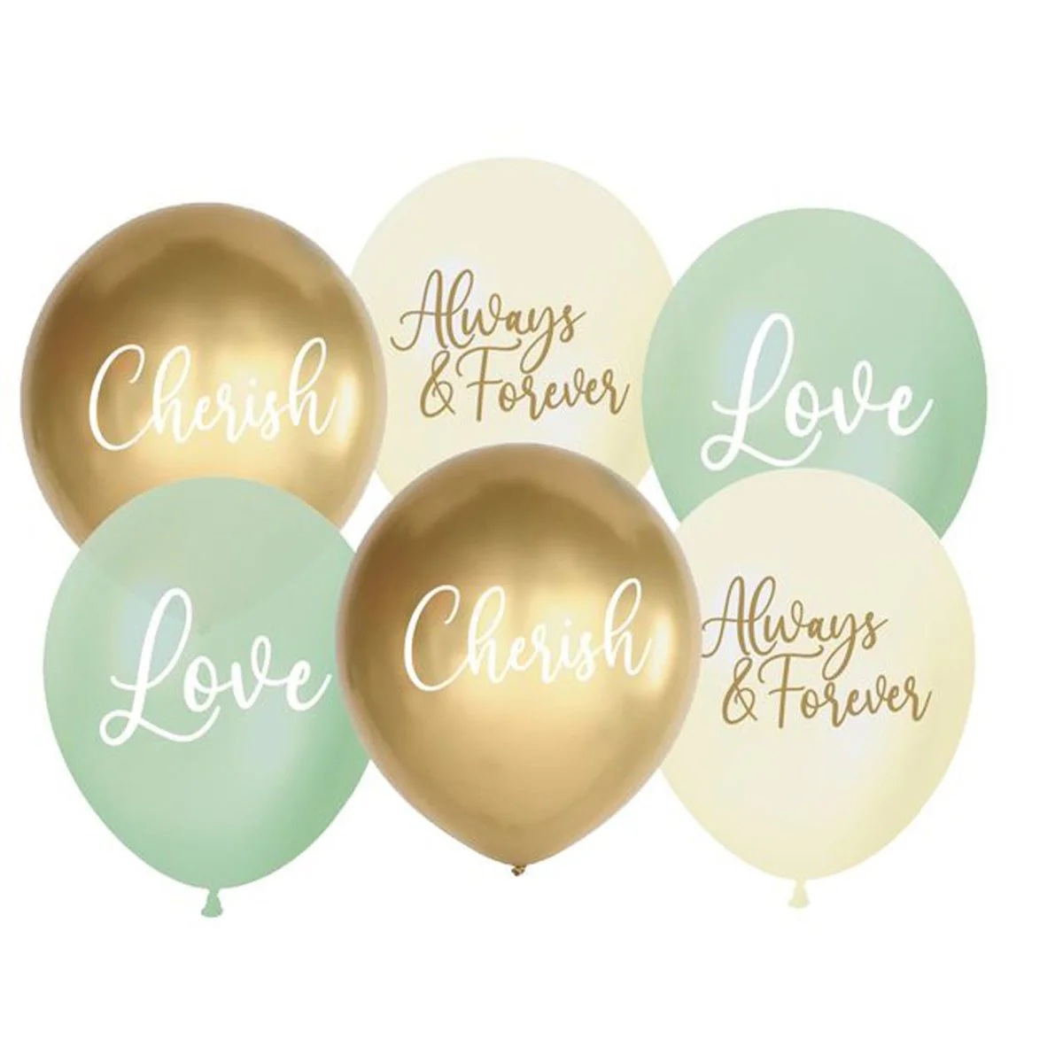 Love Always Party Latex Balloons, 6 Count