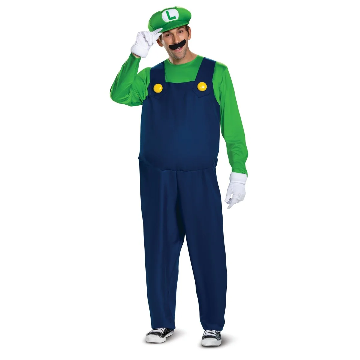 Luigi Deluxe Costume for Adults, Super Mario Bros.