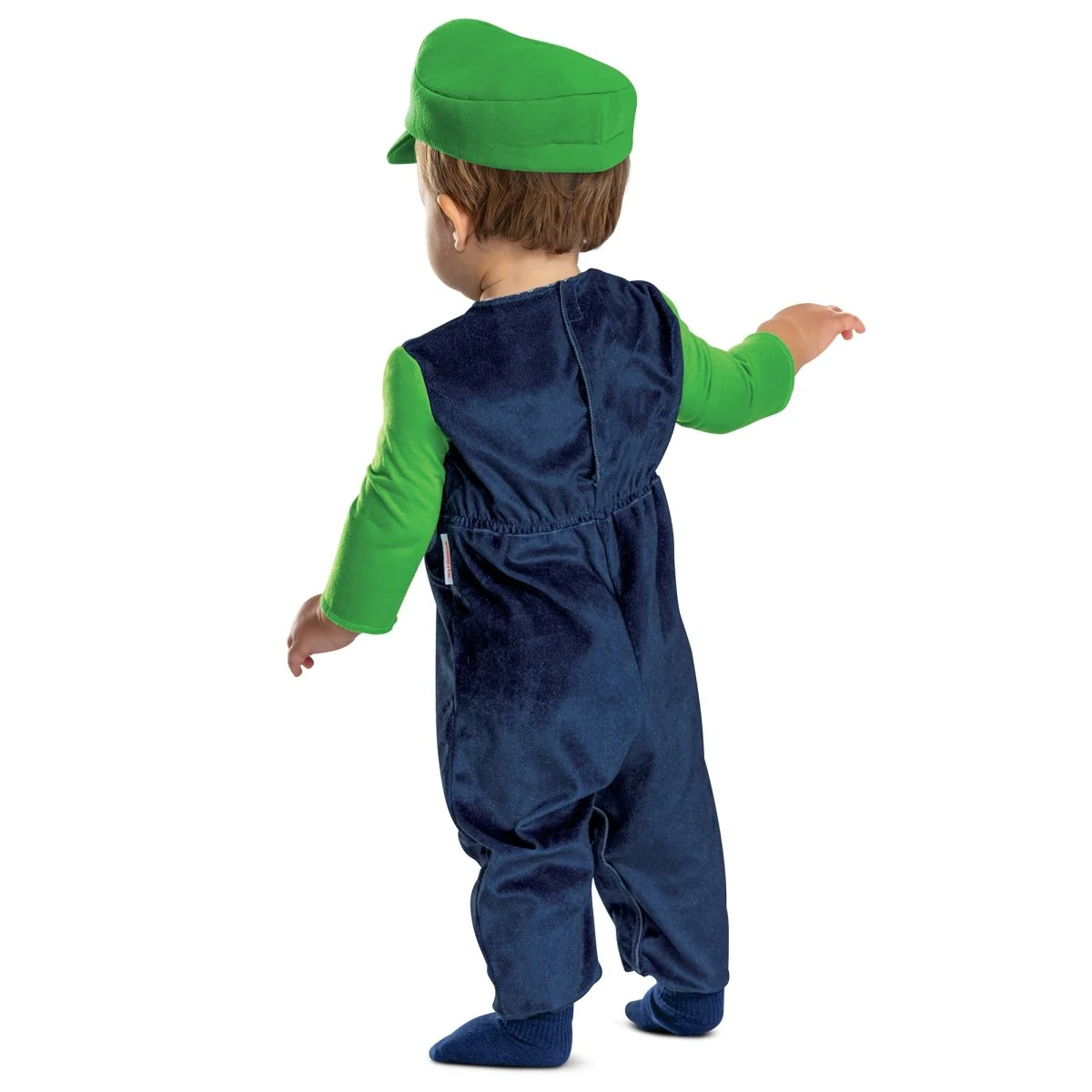 Luigi Posh Costume for Toddlers, Super Mario Bros, Jumpsuit and hat - Image 4