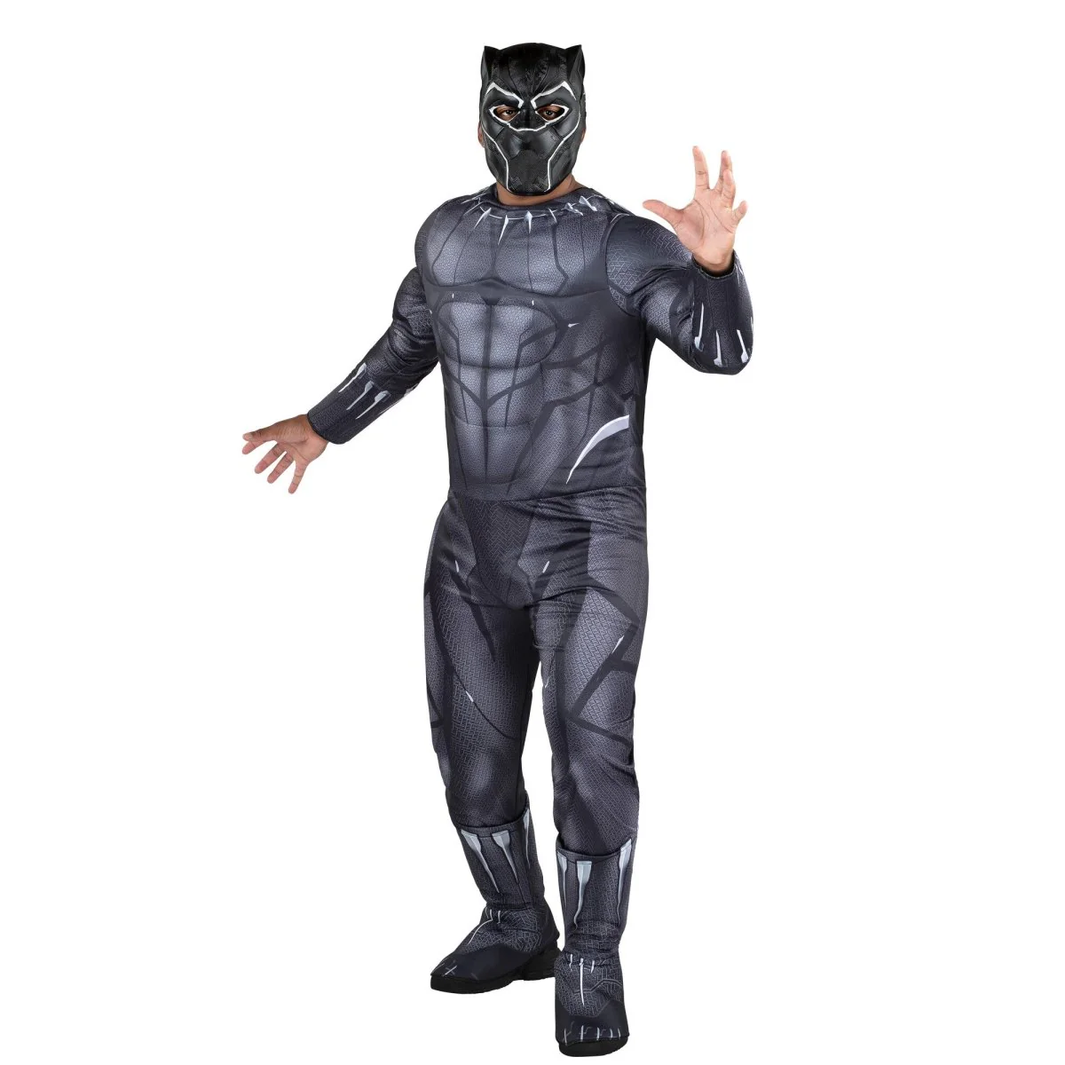 Marvel Black Panther Qualux Costume for Adults, Black Jumpsuit