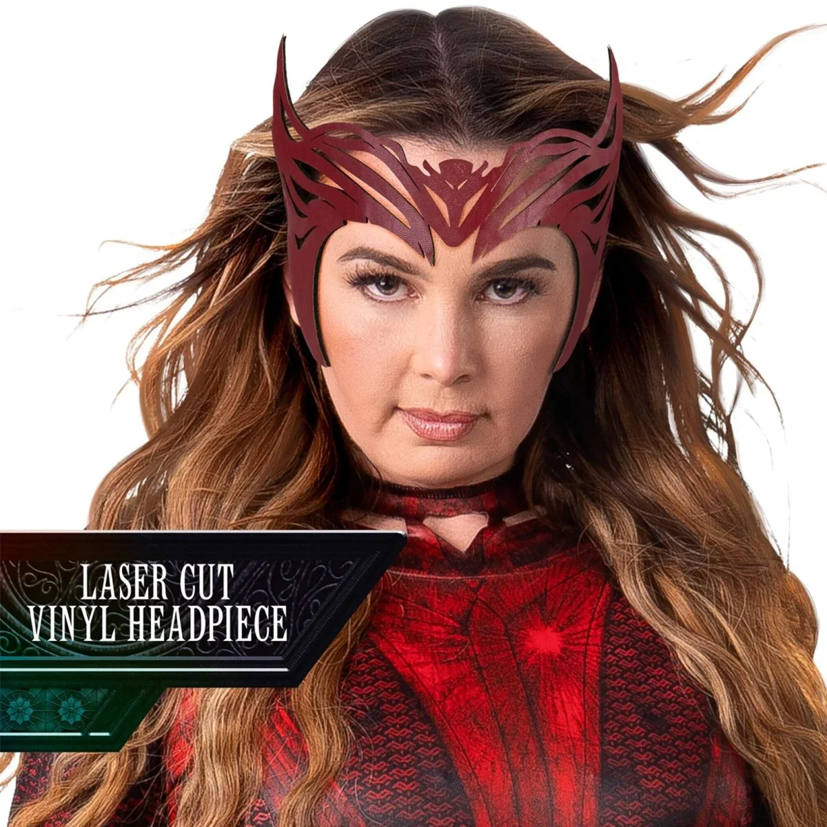 Marvel Dr. Strange Scarlet Witch Costume for Adults, Red and Black Bodice - Image 2