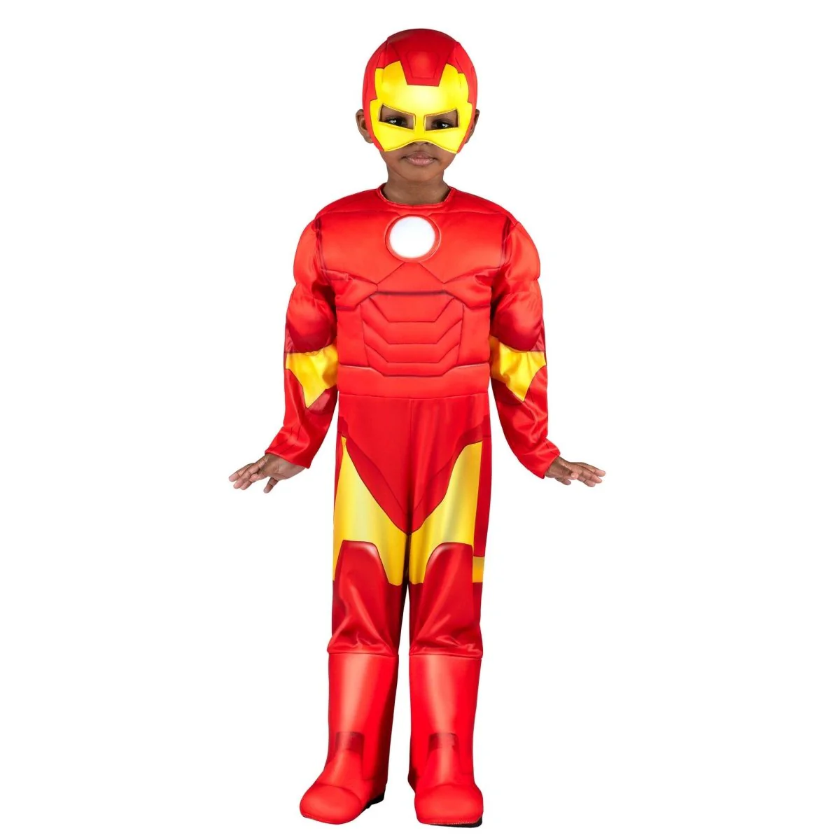 Marvel Iron Man Costume for Toddlers, Red Padded Jumpsuit - Image 2