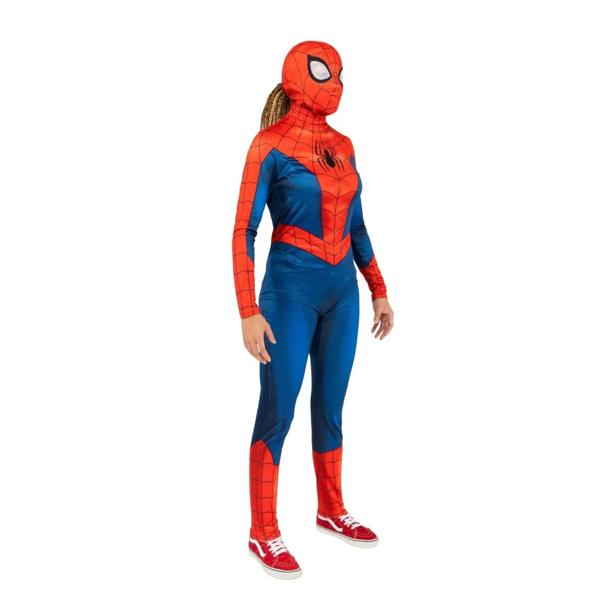 Marvel Spider-Man Qualux Costume for Adults, Jumpsuit and Headpiece - Image 3