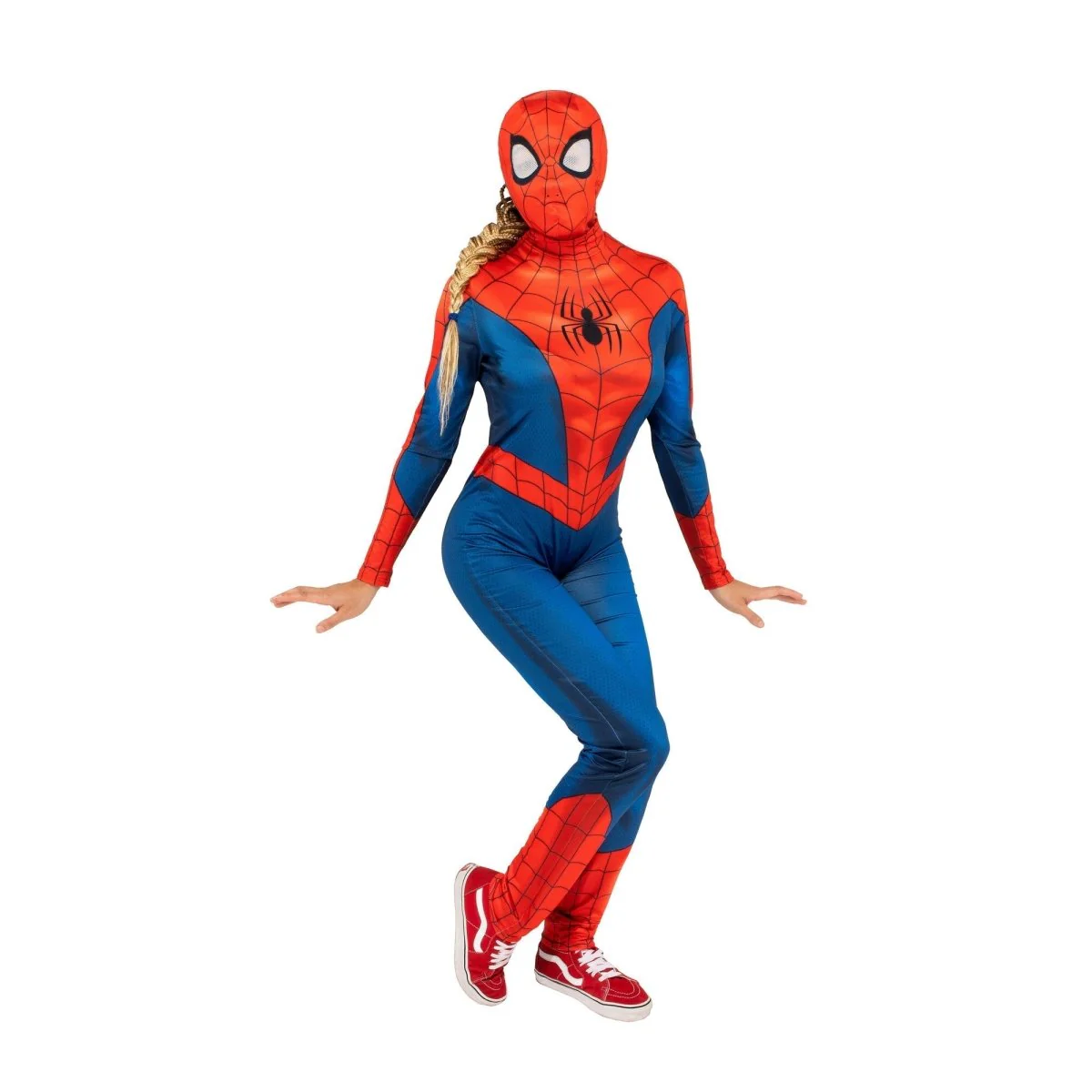 Marvel Spider-Man Qualux Costume for Adults, Jumpsuit and Headpiece - Image 5