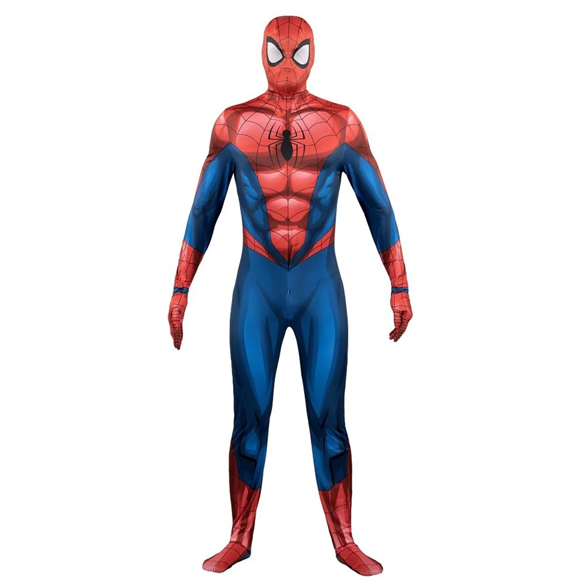 Marvel Spider-Man Spandex Costume for Adults, Suit and Mask - Image 3