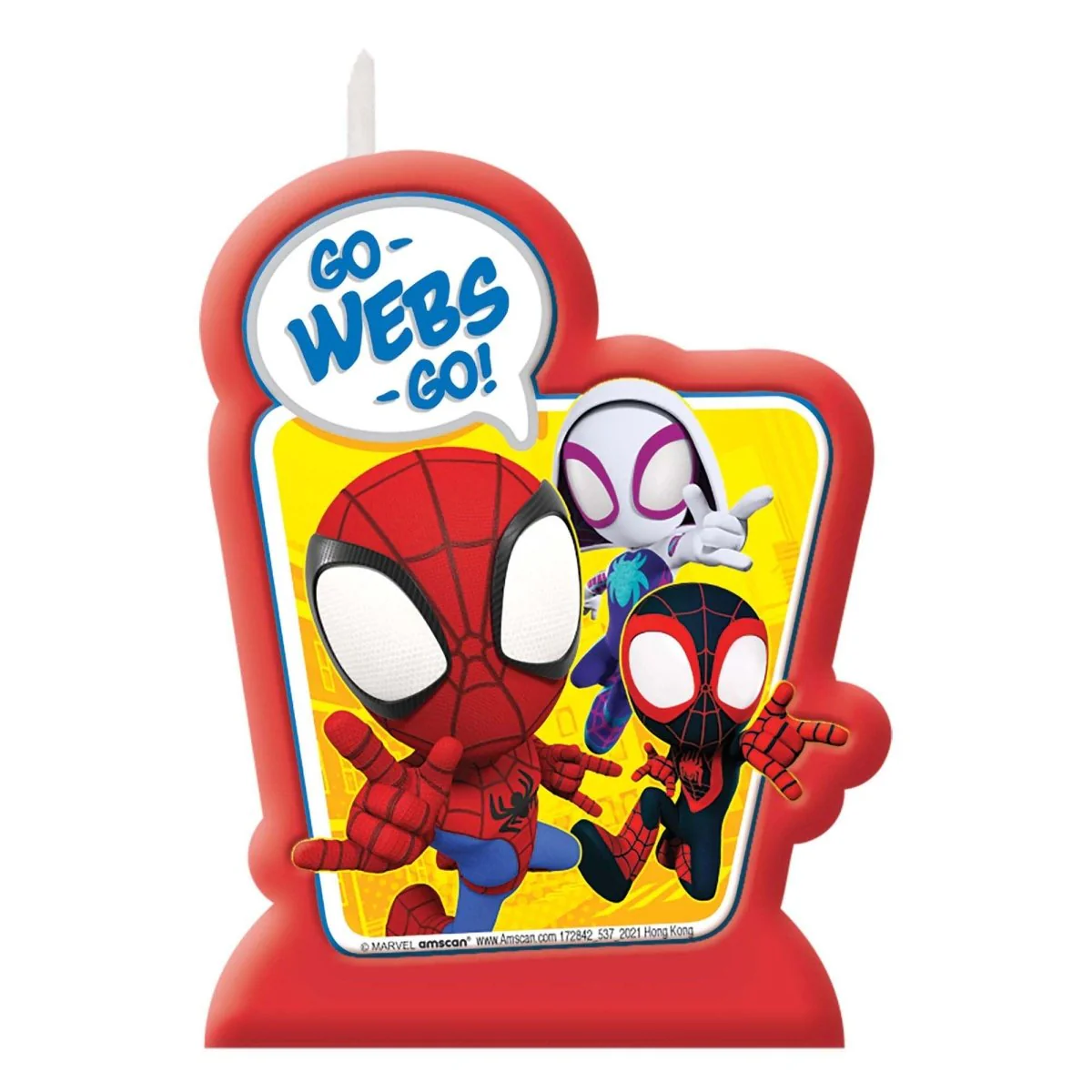 Marvel Spidey and His Amazing Friends Birthday Candle, 1 Count