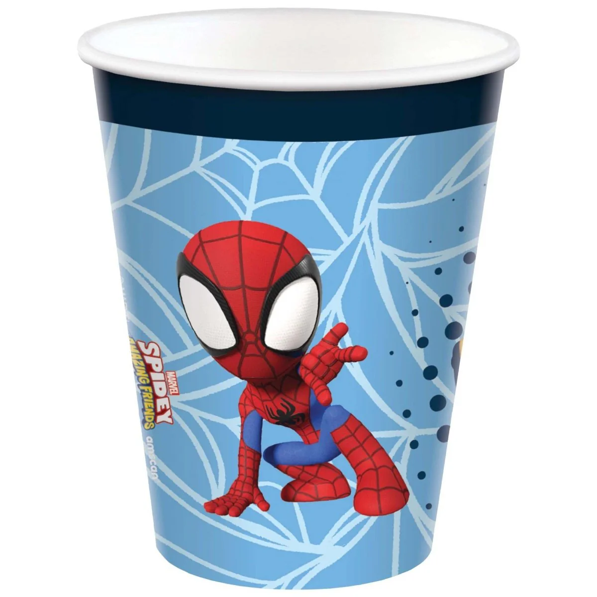 Marvel Spidey and His Amazing Friends Birthday Party Paper Cups, 9 Oz, 8 Count