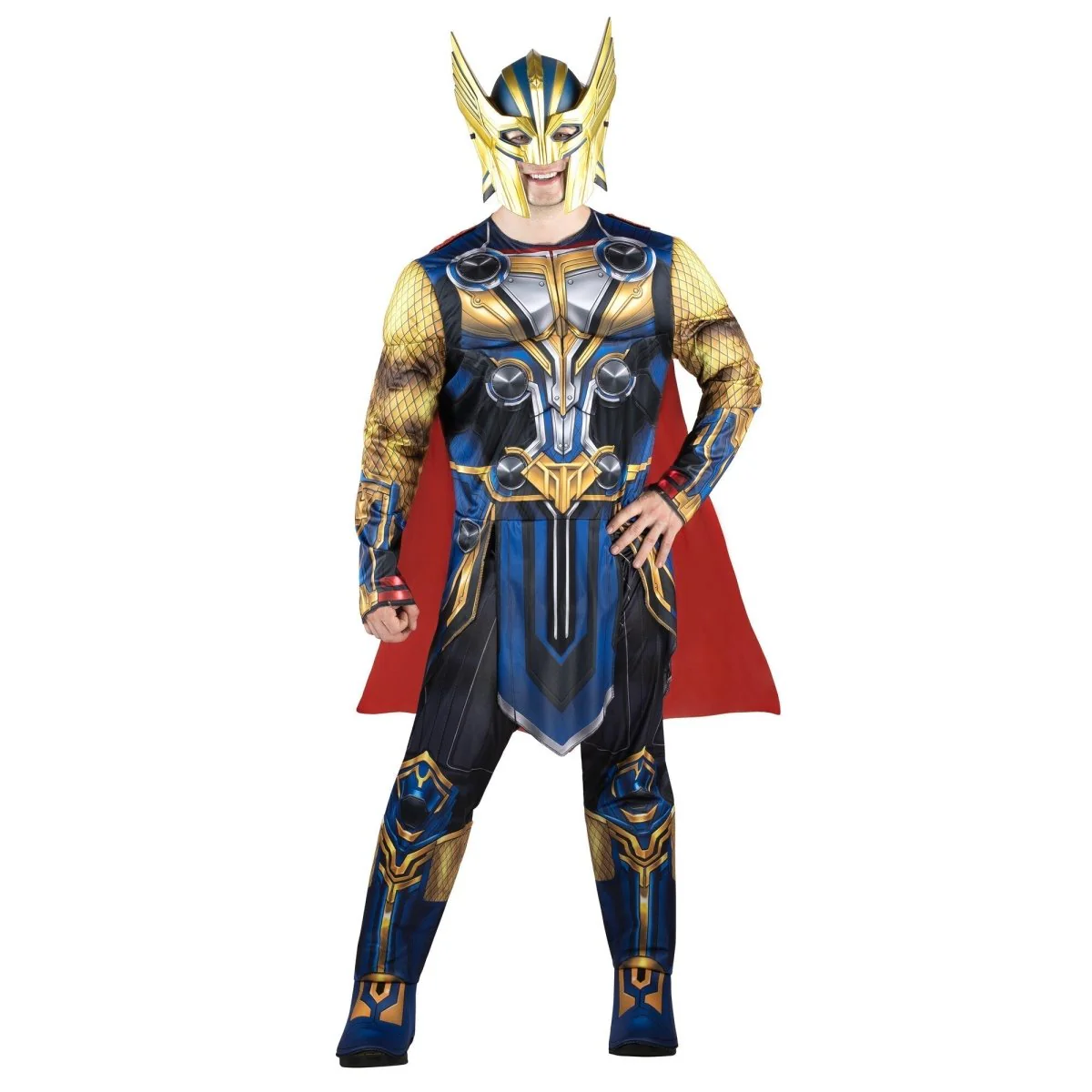 Marvel Thor Qualux Costume for Adults, Jumpsuit and Cape - Image 2