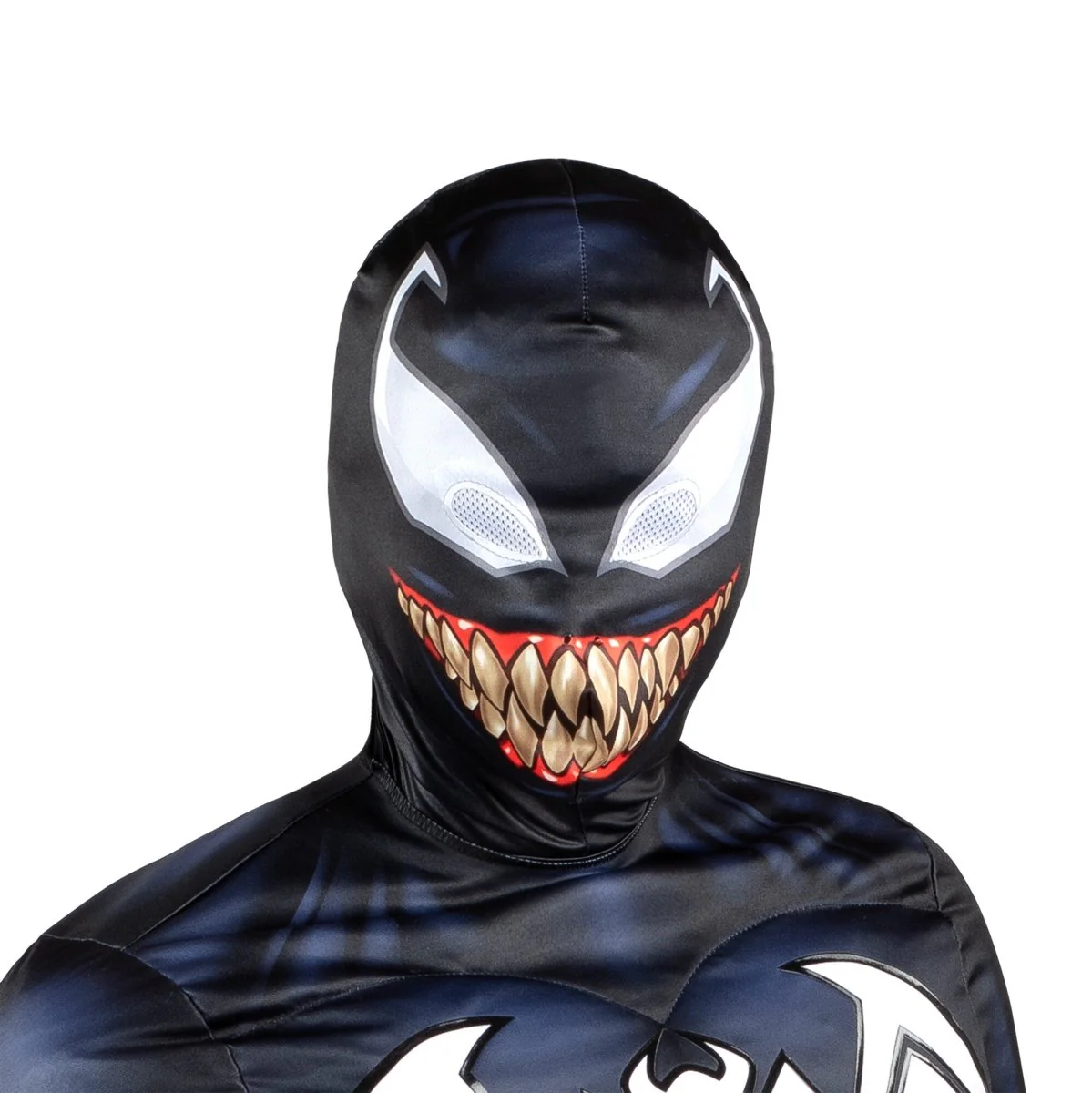 Marvel Venom Qualux Costume for Adults, Black Jumpsuit - Image 7