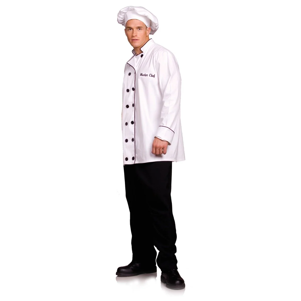 Master Chef Costume for Adults, White Coat and Hat