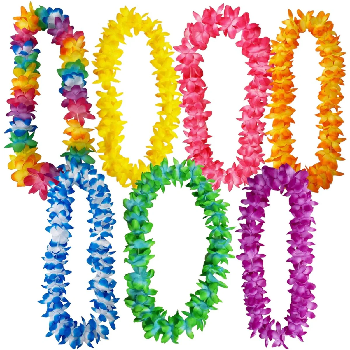 Maui Flower Lei Necklace Assortment, 36 Count - Image 2