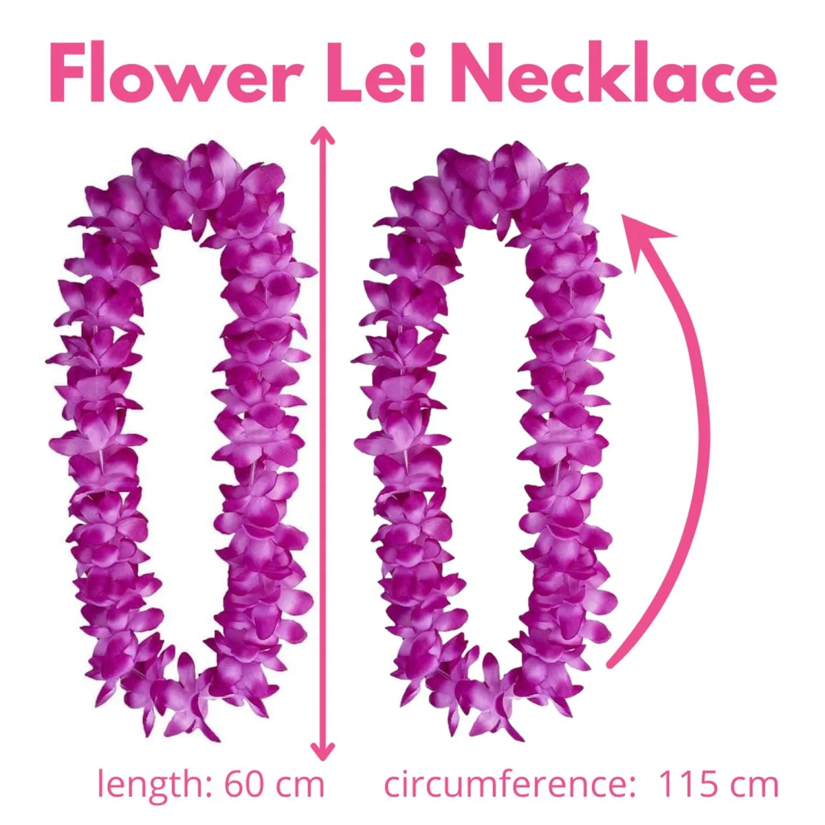 Maui Flower Lei Necklace Assortment, 36 Count - Image 5
