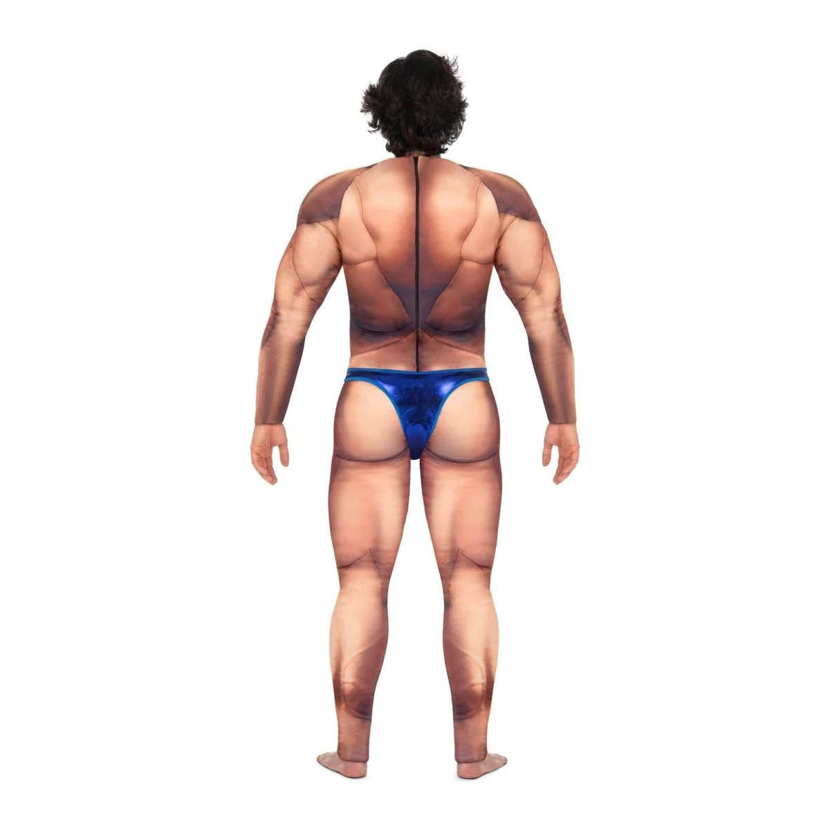 Men Bodybuilder Costume for Adults, Jumpsuit with Padding - Image 2