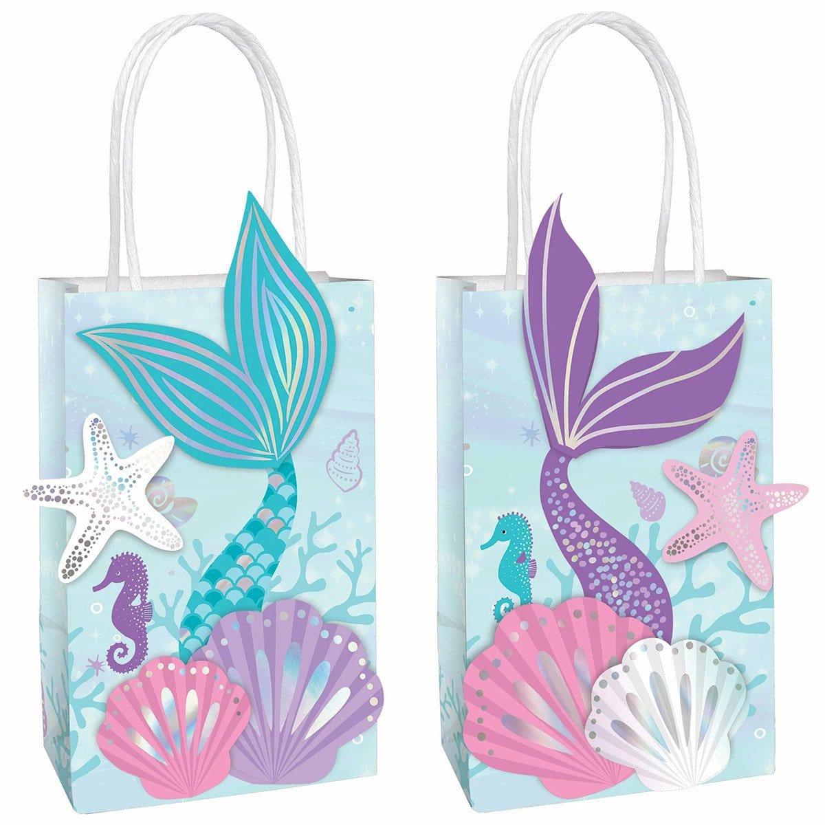 Mermaid Paper Bag, 8 Count