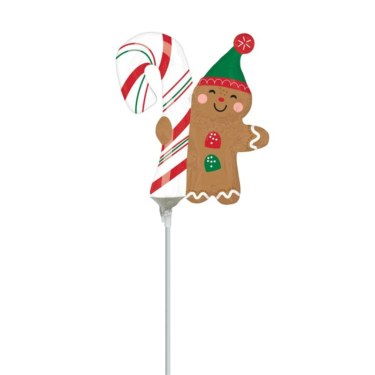 Merry Christmints Candy Cane Air-Filled Foil Balloon, 1 Count