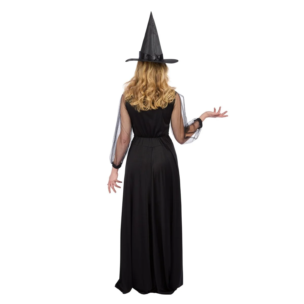Midnight Witch Dress Costume for Adults, Black and Purple Dress - Image 5