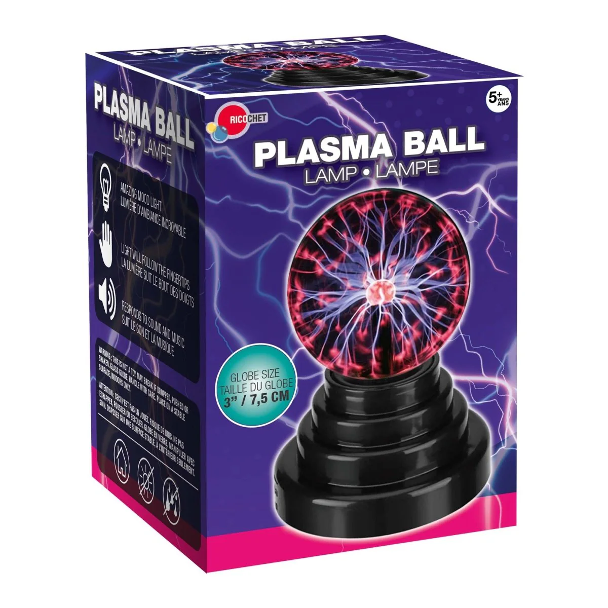 Mini Plasma Ball Lamp, 6 Inches, 1 Count - Image 2