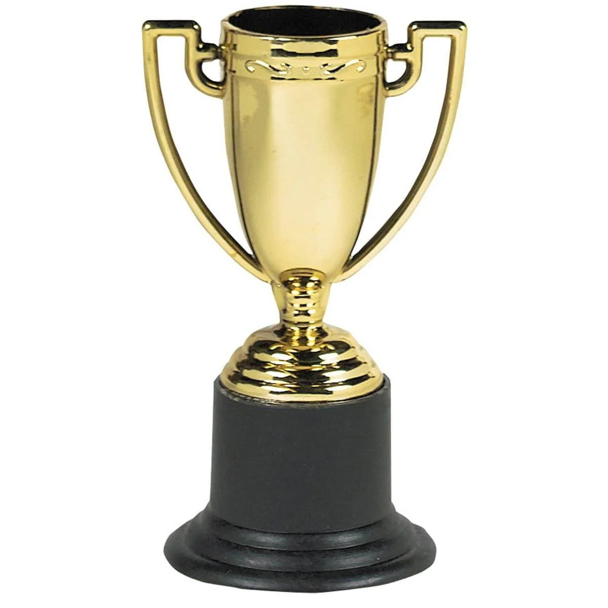 Mini plastic trophy, 8 per package