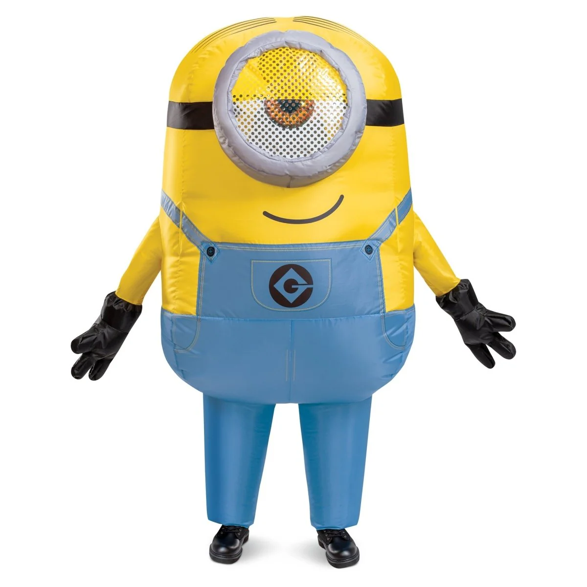 Stuart Inflatable Costume for Adults, Minions, Yellow and Blue Jumpsuit