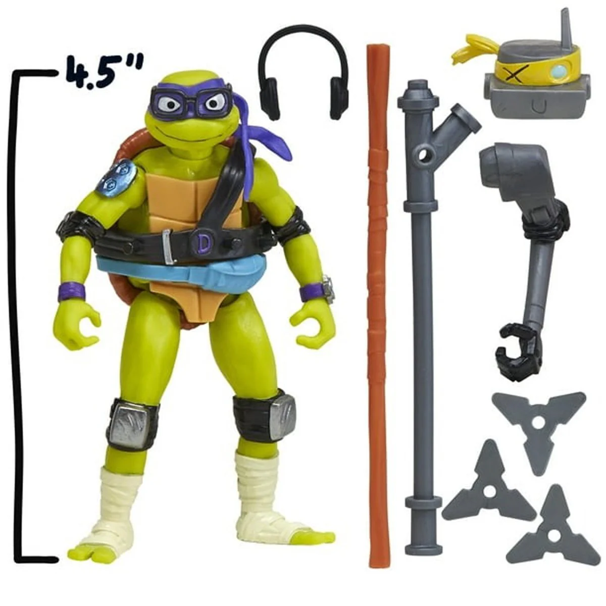 Mix 'N Match Donatello Action Figure, Teenage Mutant Ninja Turtles, 1 Count - Image 2