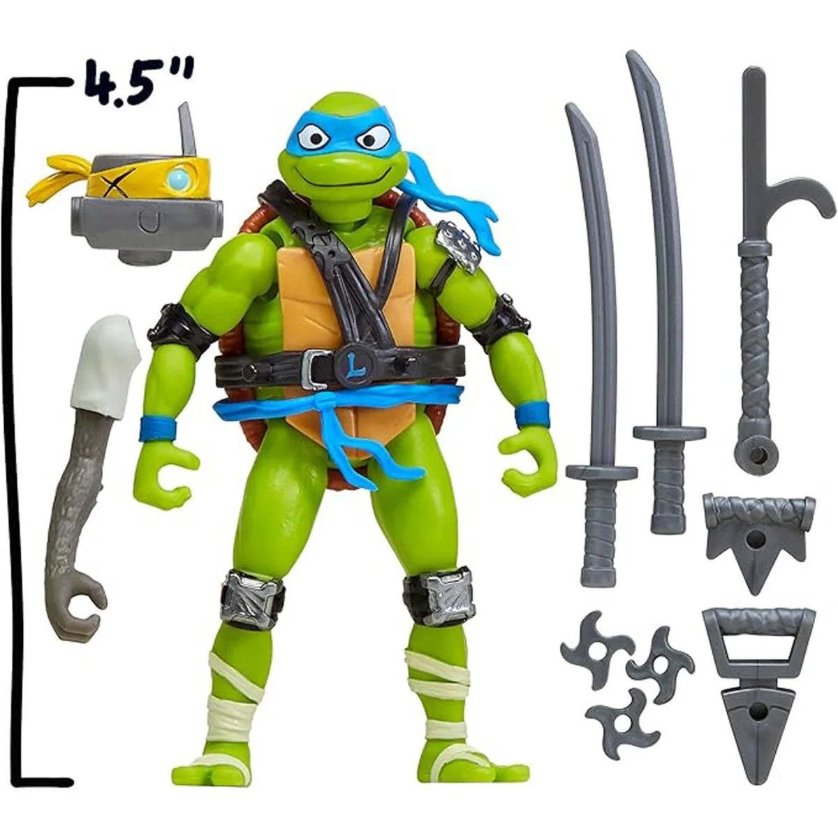 Mix 'N Match Leonardo Action Figure, Teenage Mutant Ninja Turtles, 1 Count - Image 2