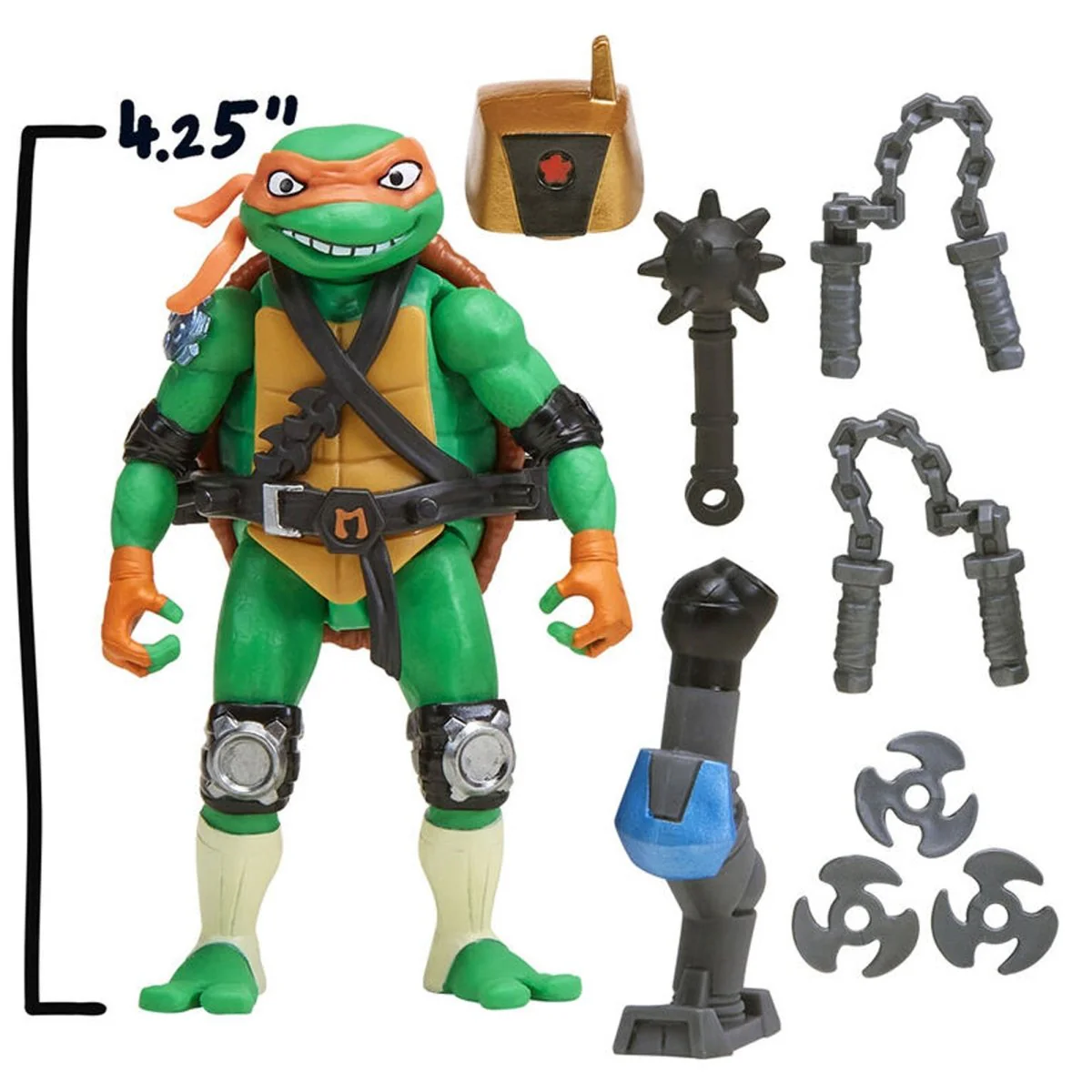 Mix 'N Match Michelangelo Action Figure, Teenage Mutant Ninja Turtles, 1 Count - Image 2