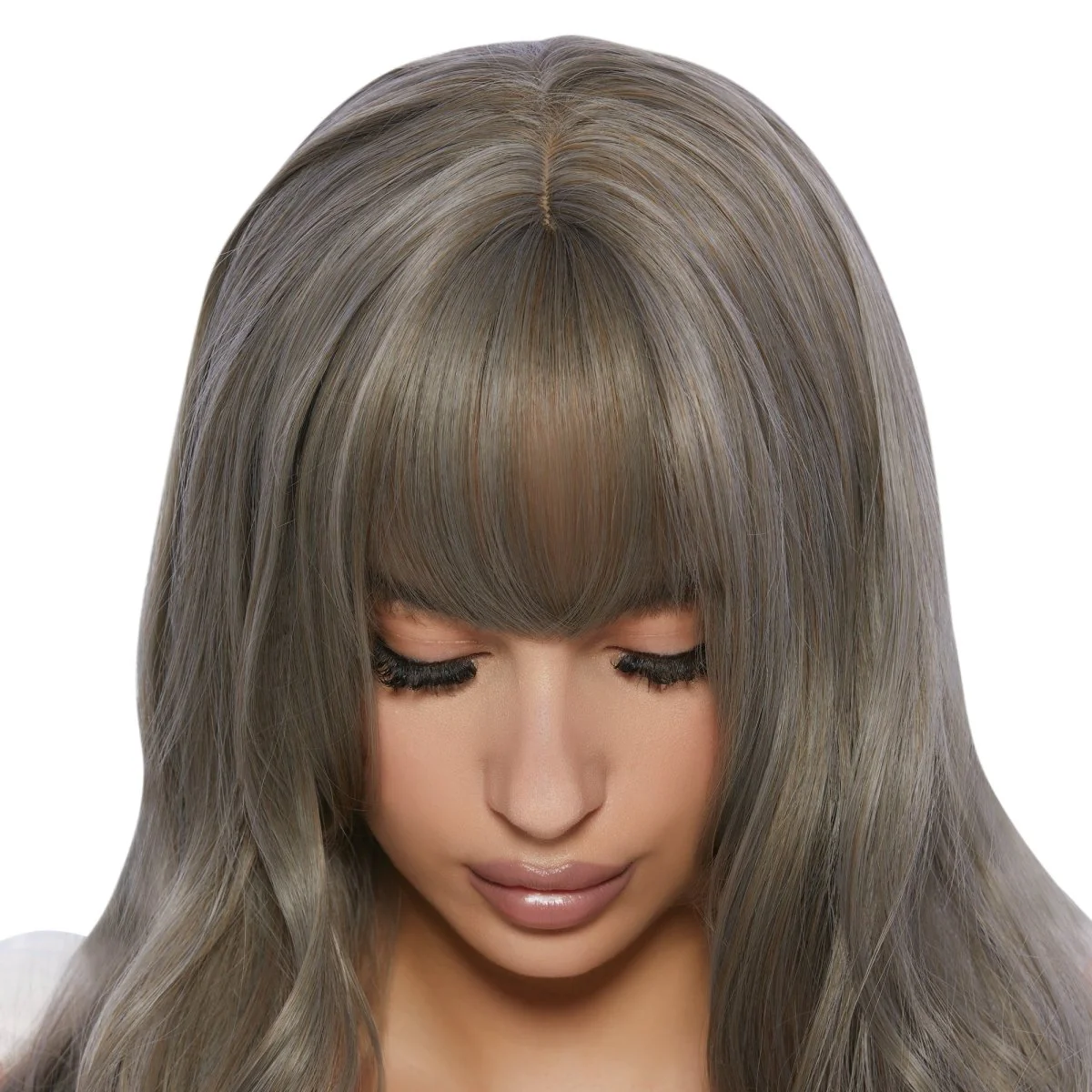 Mizuki Ash Brown Wavy Long Wig for Adults - Image 2