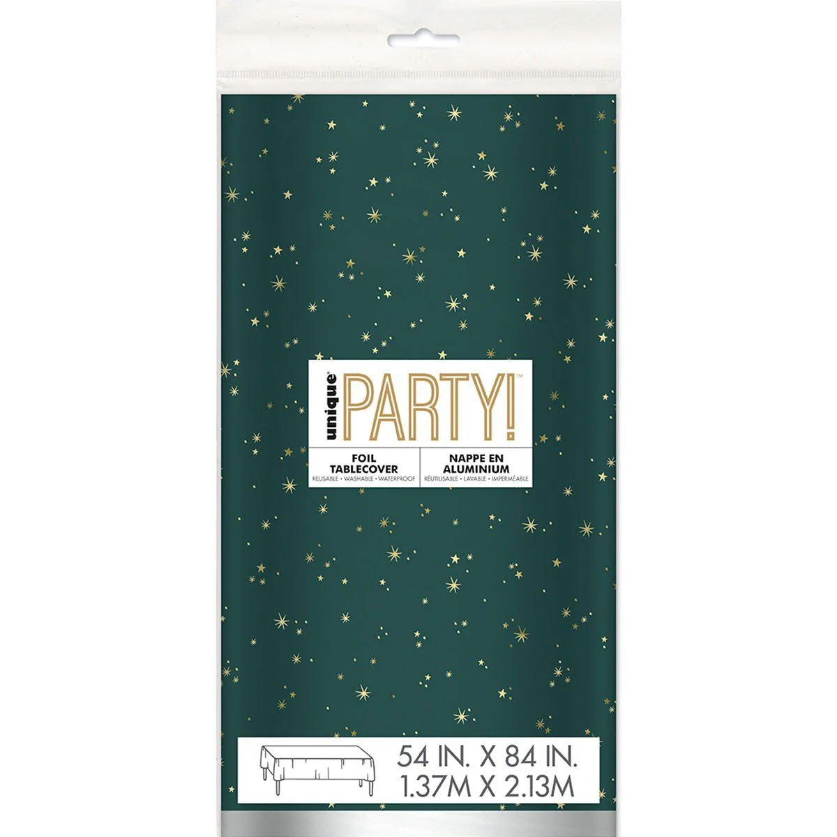 Modern Christmas Tablecover, 54 x 84 In