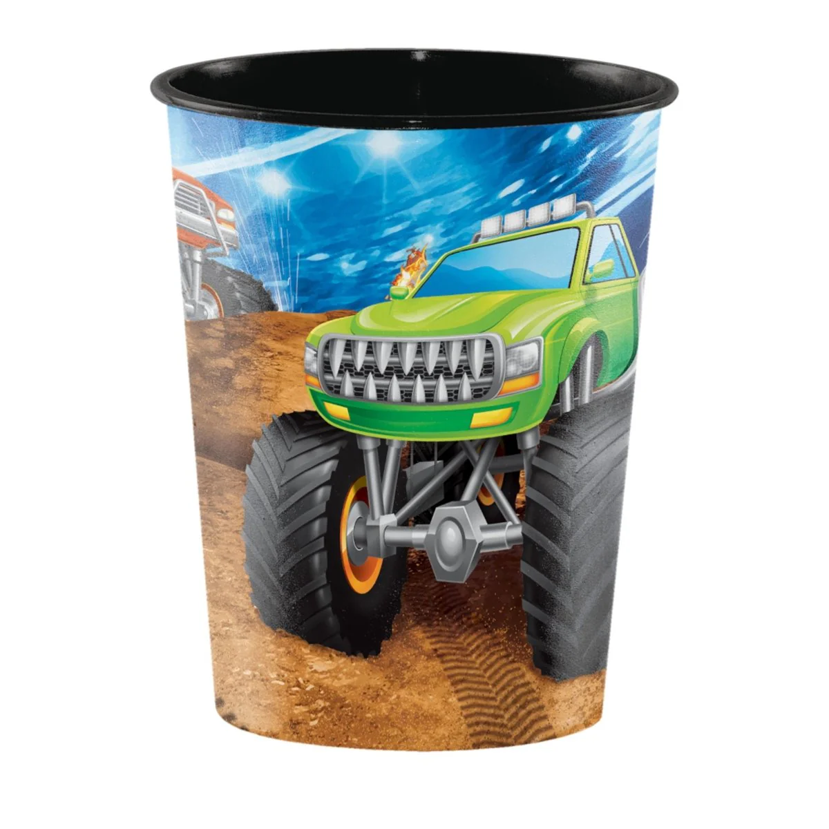 Monster Truck Rally Birthday Favour Cup, 16 Oz, 1 Count