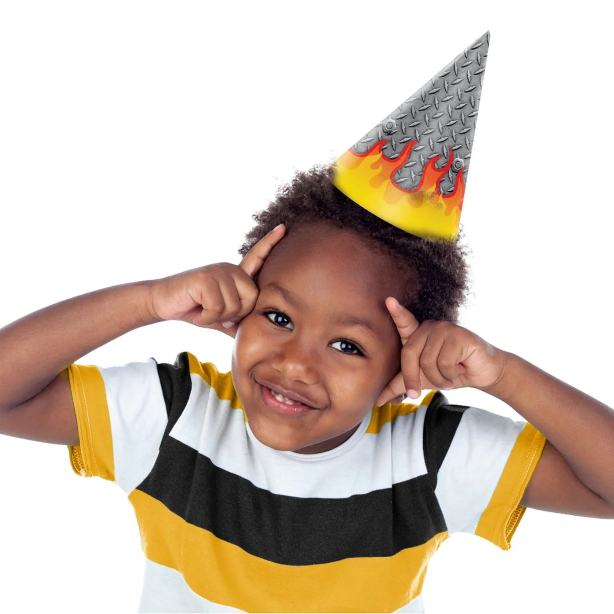 Monster Truck Rally Birthday Party Hats, 8 Count - Image 2