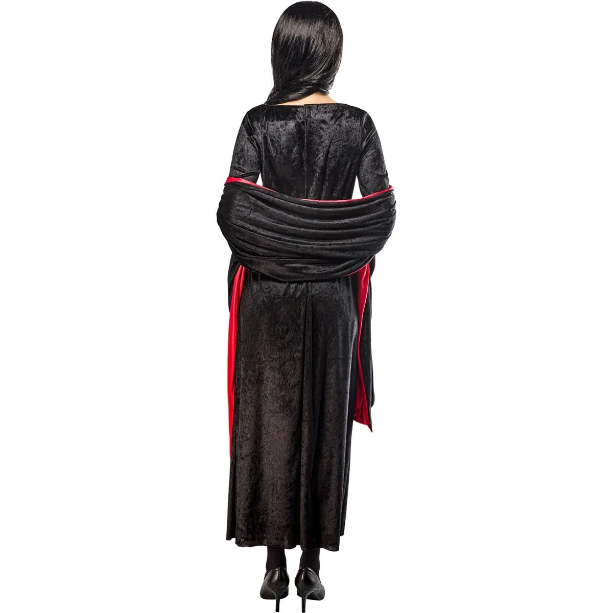 Morticia Addams Dress Cape Costume for Adults, Addams Family - Image 2