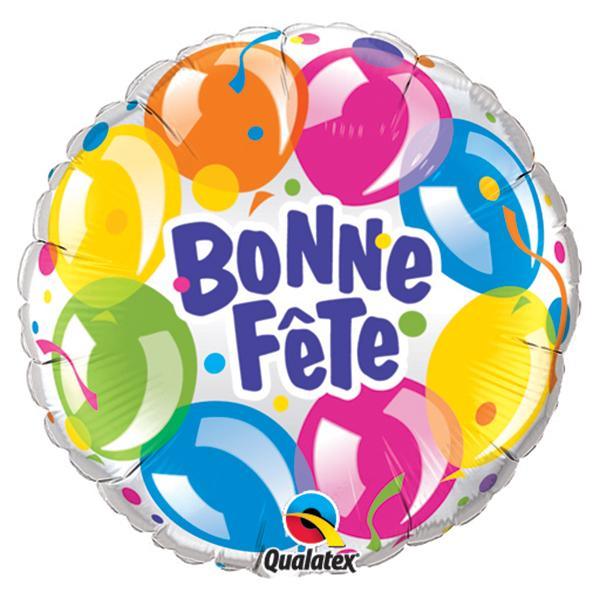 Bonne Fête Sparkle Balloons Foil Balloon, 18 Inches