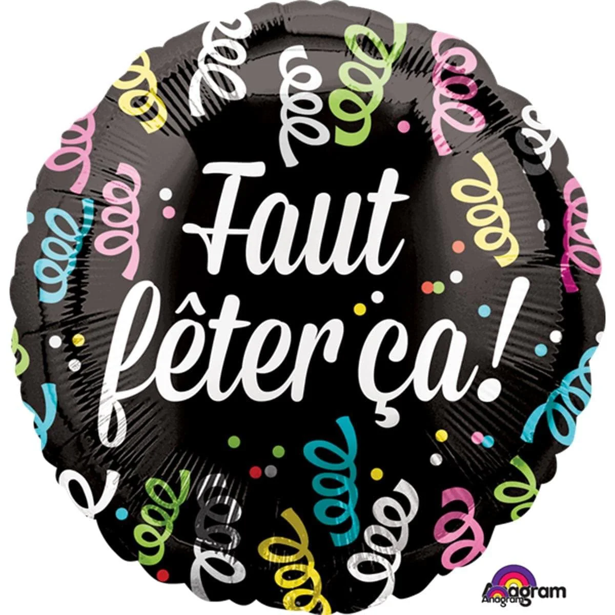 Faut Fêter Ça Foil Balloon, 18 Inches