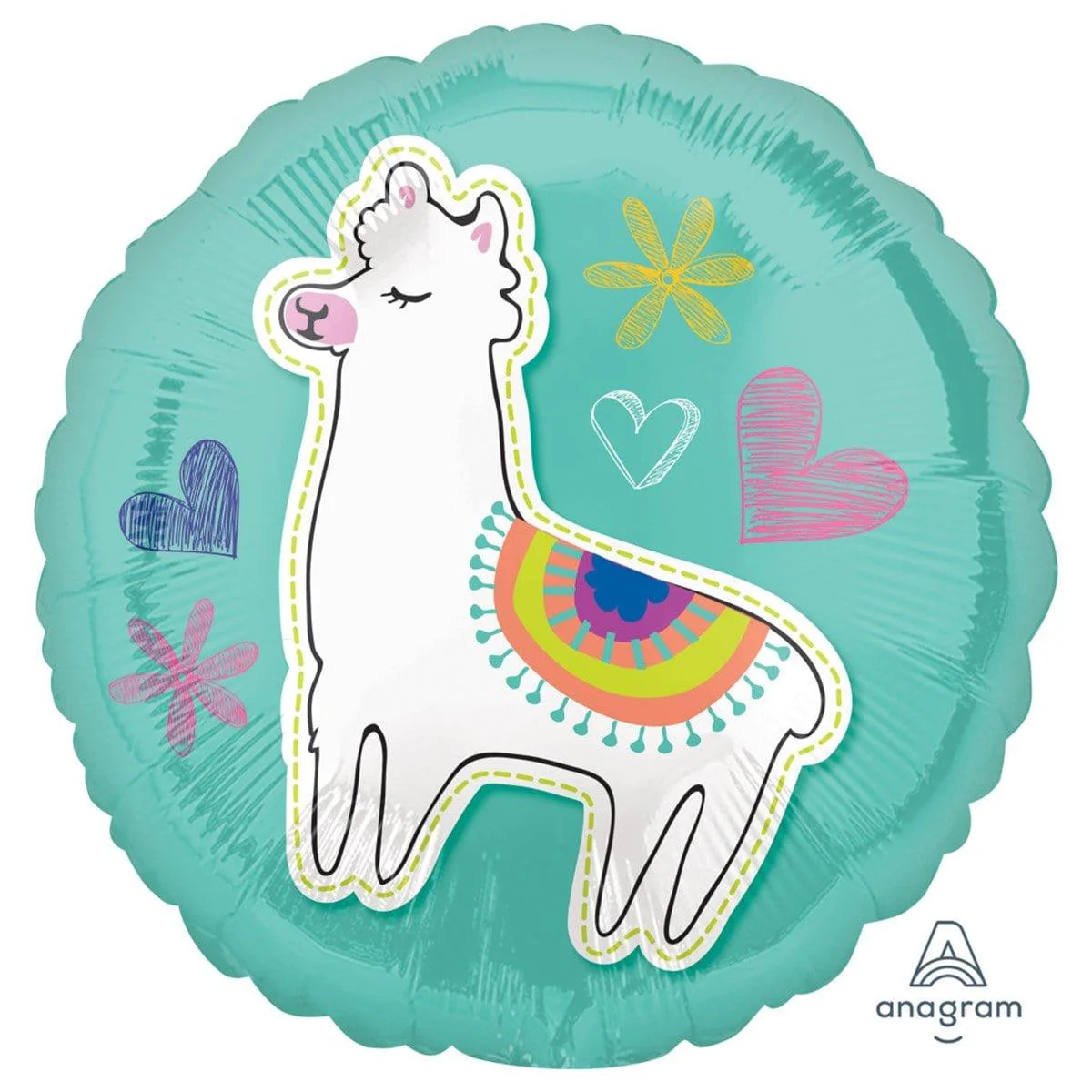 Llama Foil Balloon, 18 Inches