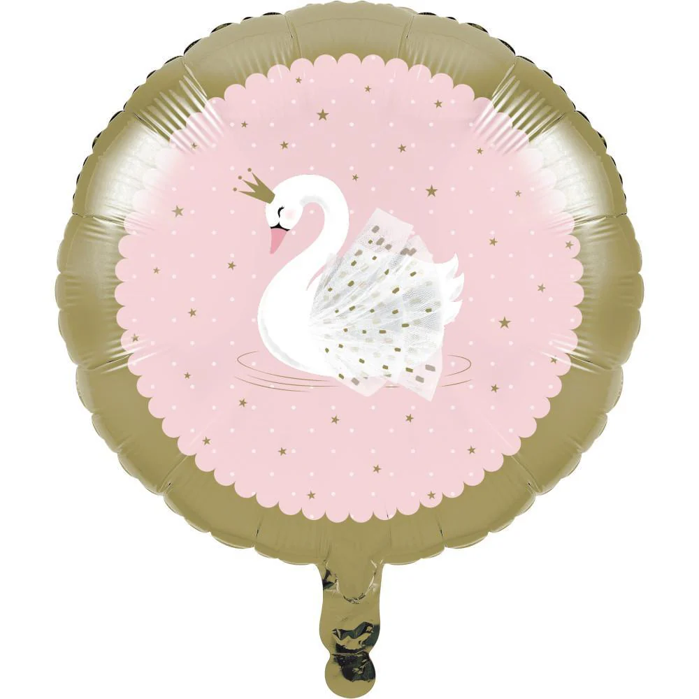 Swan Party Foil Balloon, 18 Inches