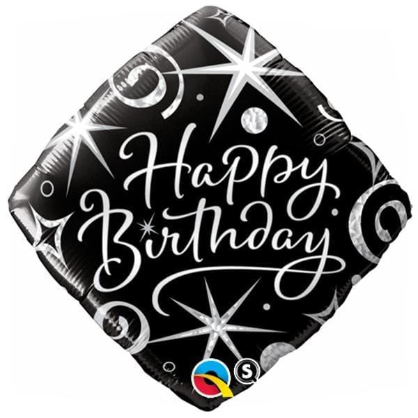 Elegant Happy Birthday Foil Balloon, 18 Inches