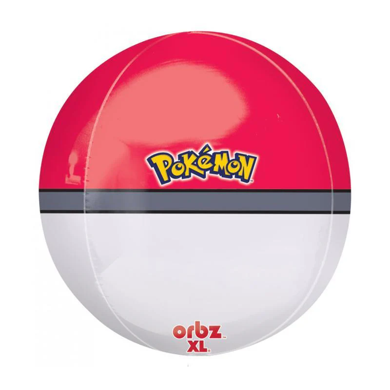 Pokémon Poké Ball Orbz Round Foil Balloon, 16 in
