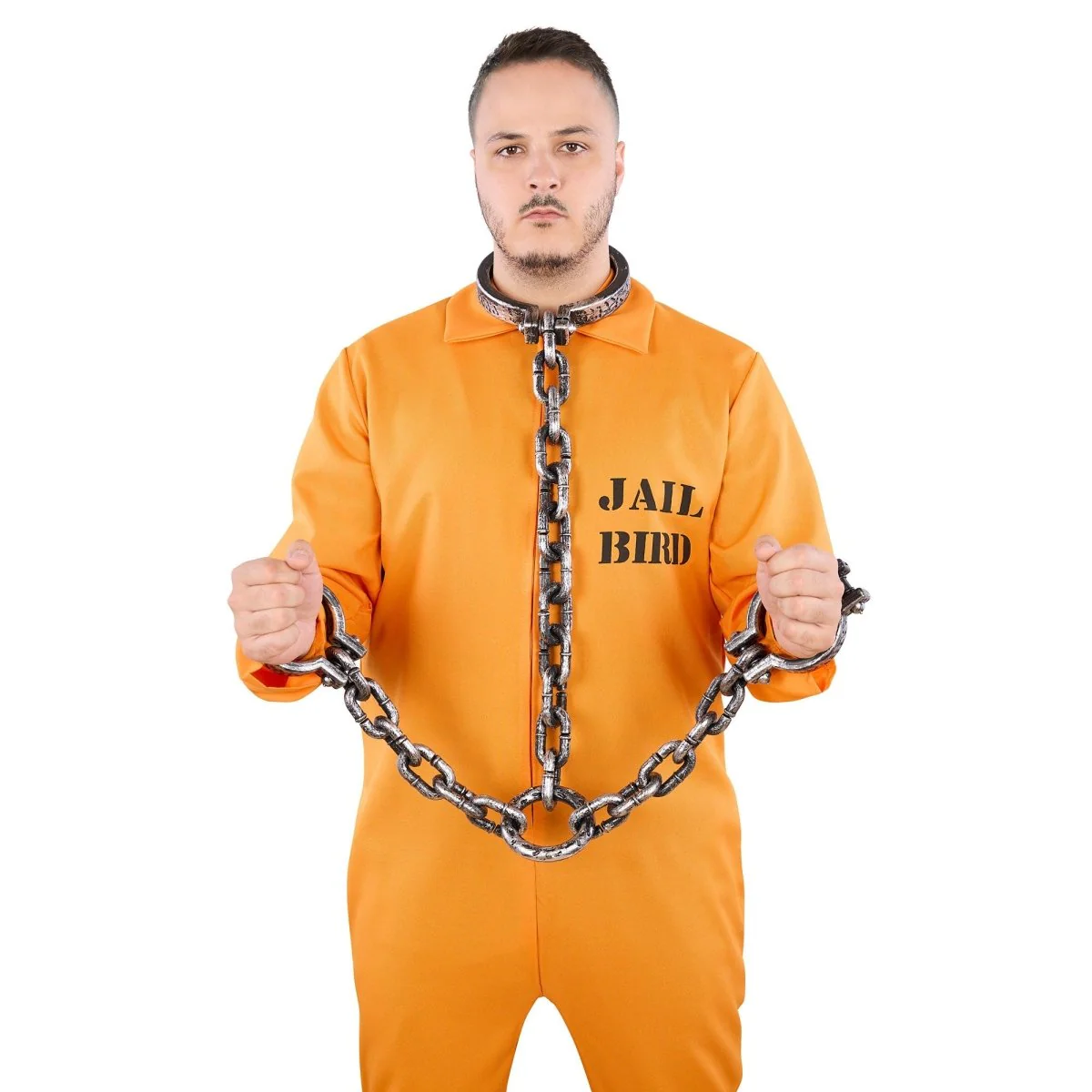 Prisoner Plastic Neck and Wrist Chains, 1 Count