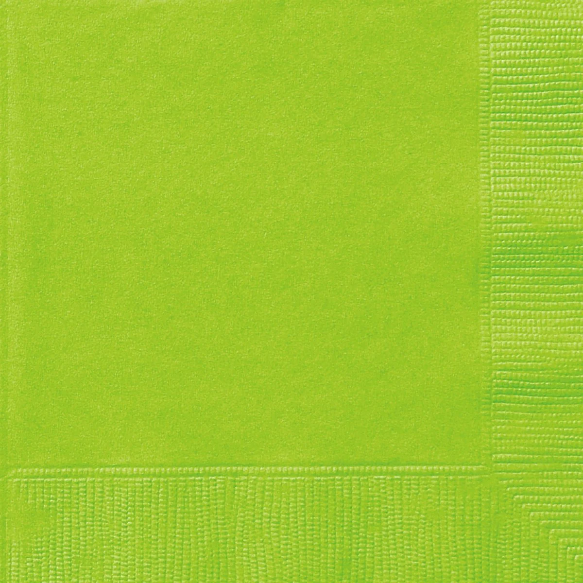 Neon Green Large Lunch Napkins, 40 Count
