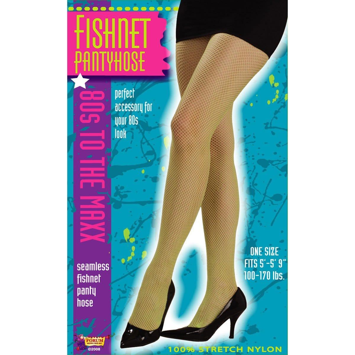Neon green Women Fishnet Pantyhose